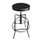 Holland Bar Stool Co Adjustable Stool, Clear Coat Finish, Canter Espresso Seat 910CL003 - alternate 1